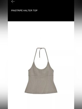 Zara Pinstripe Halter Top